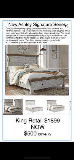Bed frame - King - New