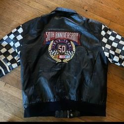 Vintage Nascar Leather Jacket