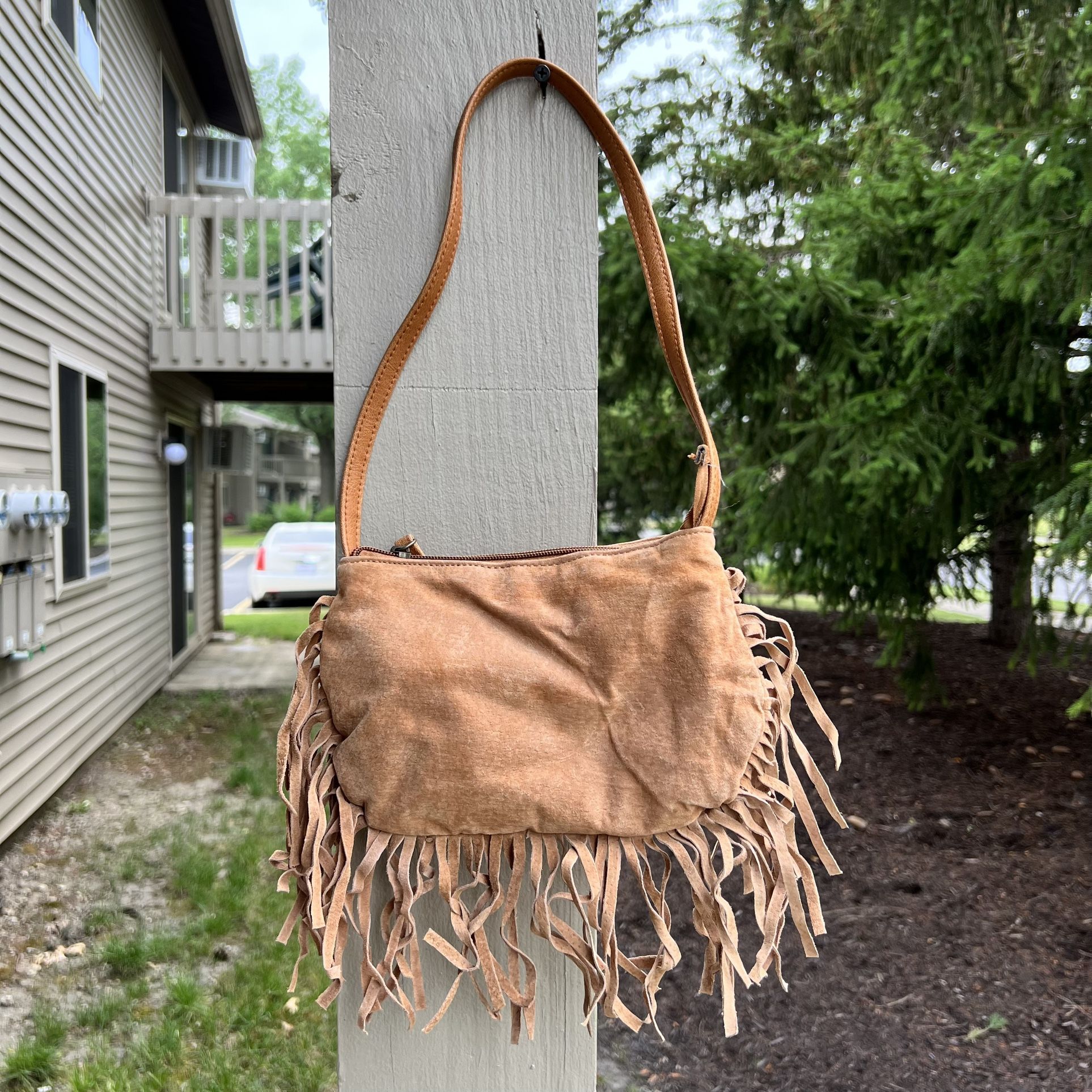 Fashion Express Bag Leather Fringe Mini Shoulder Bag