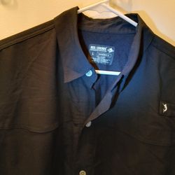 Reel Legends Mariner Il Quick Draw Up 50 Vented Back Men's Shirt Size Large