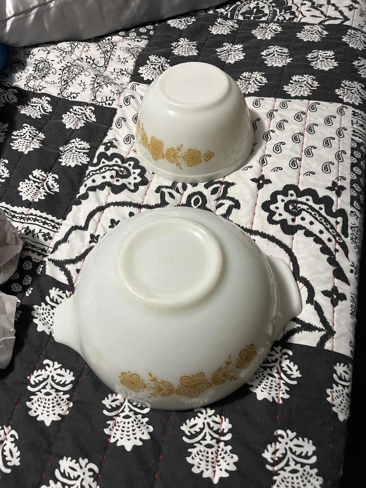 Pyrex Butterfly Gold