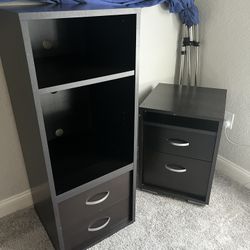 Bookshelf And File Cabinet 