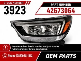 2017-2022 BUICK ENCORE OEM LH HALOGEN HEADLIGHT. DRIVER SIDE.
