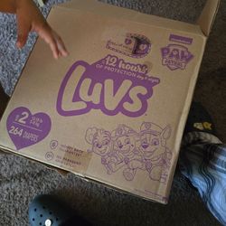 Size 2 Luvs diapers