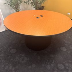 60” Round Conference Table with Power Outlet