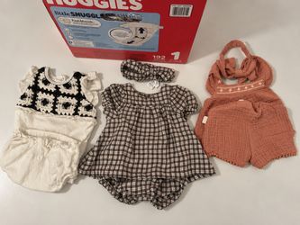 100- Piece Baby Girl Outfit Bundle – Size 0-3 Months