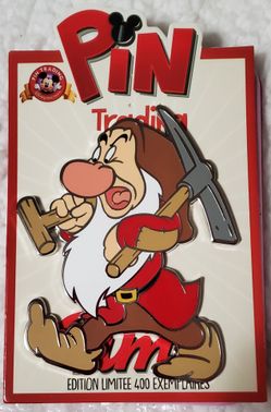 Disneyland Paris Pin Trading Time Snow White Grumpy Dwarf LE 400 Pin 2024 jumbo