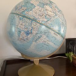 vintage replogle world nation 12” globe with textured elevation excellent condition can deliver 