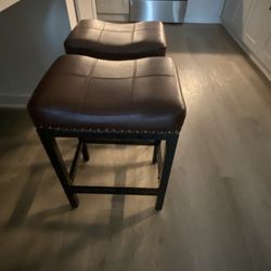 Leather Bar Stool Set Of 4