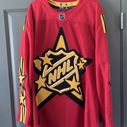 NWT Mens Adidas NHL All Star Game 2024 x Drew House Red Hockey Jersey Size 52 Large