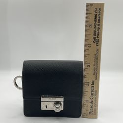 Prada Black Saffiano Mini Wallet 