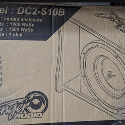 Stinger 10" Single 1500 Watt Complete Subwoofer Enclosure  Bass