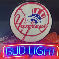 Mets and Yankees two separate vintage neon, gorgeous sign