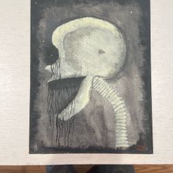 Disturbing Skull Horror Painting (One Of One)