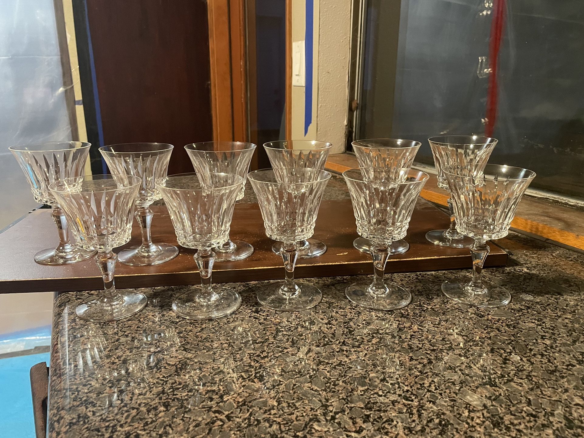 Baccarat Crystal Picadilly Claret Wine Glass 5 1/2” 11 Pieces 