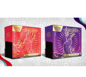 Pokemon TCG Scarlet & Violet Base Set Elite Trainer Boxes (1 Of Each Red & Purple)