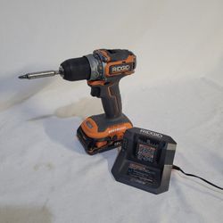 Ridgid 18v Sub-Compact 1/2" Oimpact Drill/Charger/Li-Ion Battery