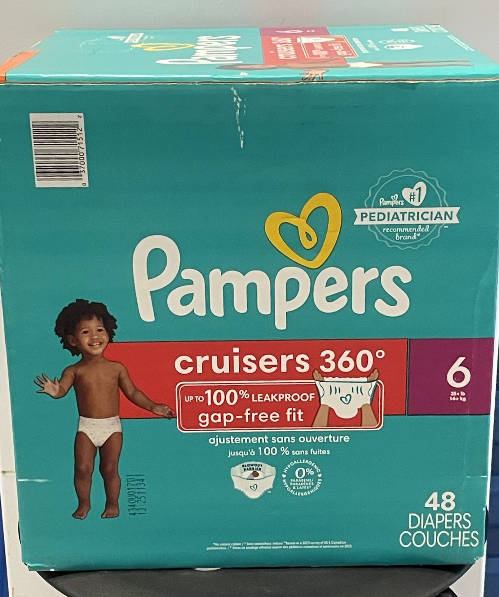 Pampers Cruisers 360 Diapers Super Pack Sz 6 - 48 ct