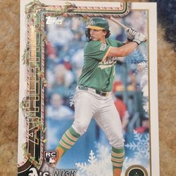 Topps 2025 Holiday Nick Kurtz Rc 