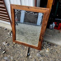 Rustic Barnwood Mirror
