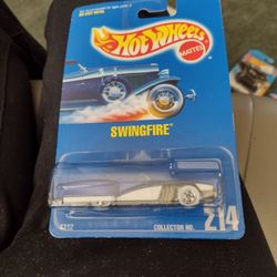 Hot Wheels Swing fire Convertible 2991 Blue card. Cash Porch Pickup Redmond 