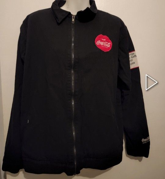 VINTAGE 1980 STEREO VINYLS COCA DENIN JACKET MEDIUM SIZE