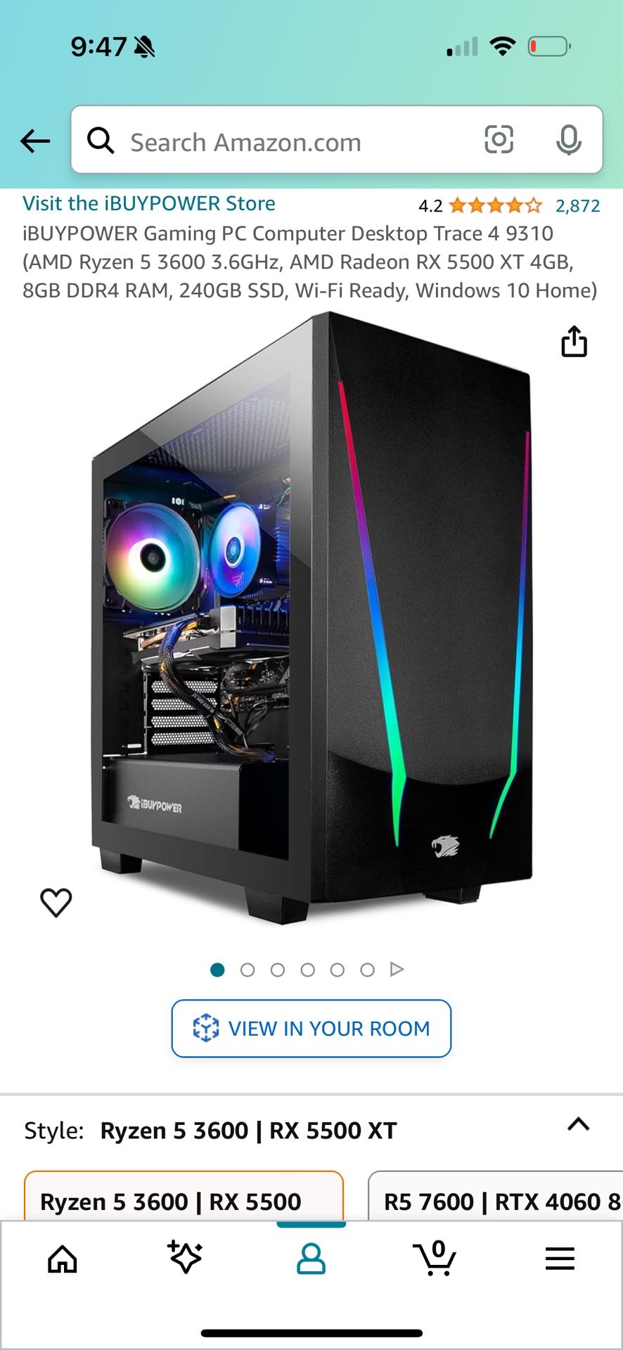 iBUYPOWER Gaming PC Computer Desktop Trace