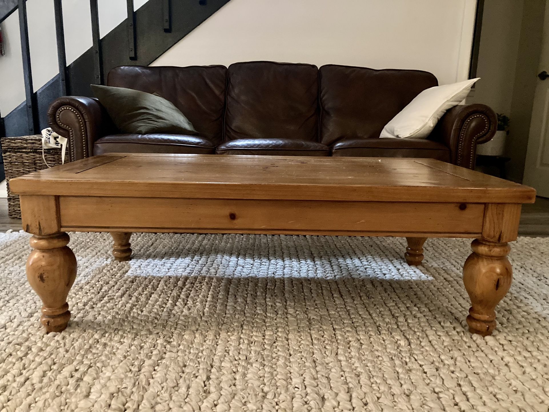 Beautiful Sturdy Solid Wood Coffee Table AND Console table