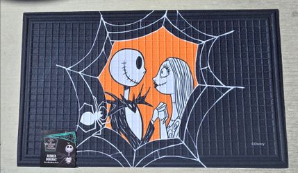 Nightmare Before Christmas Rubberized Doormat