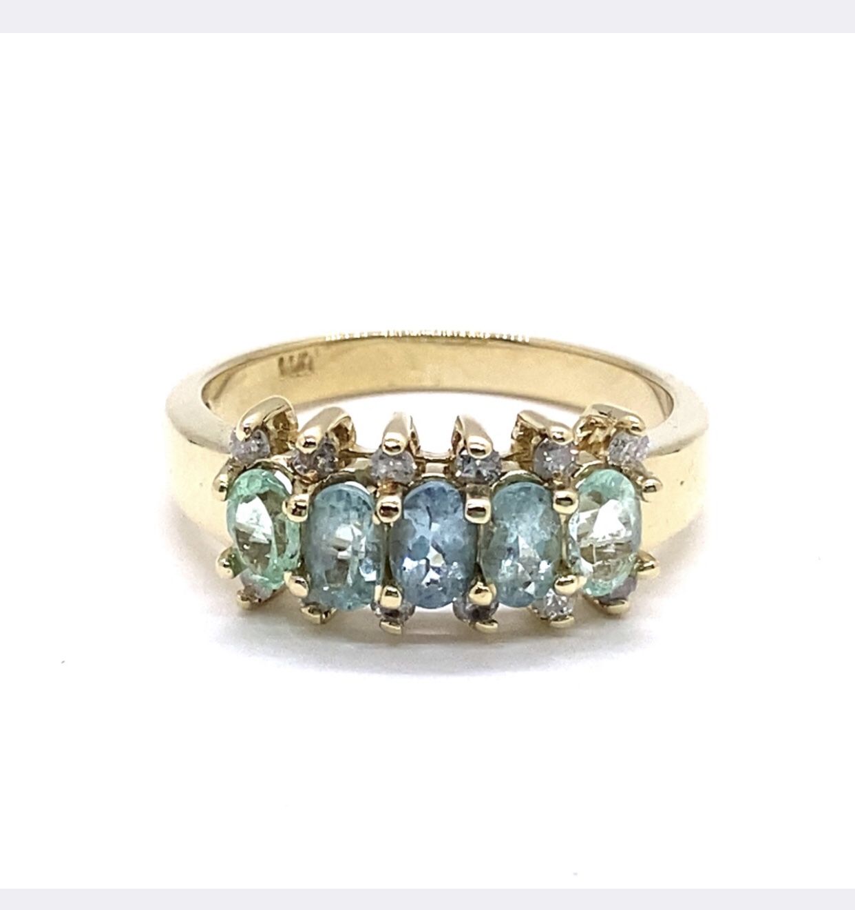 14K YG Stone Diamond Ring EPJ024765