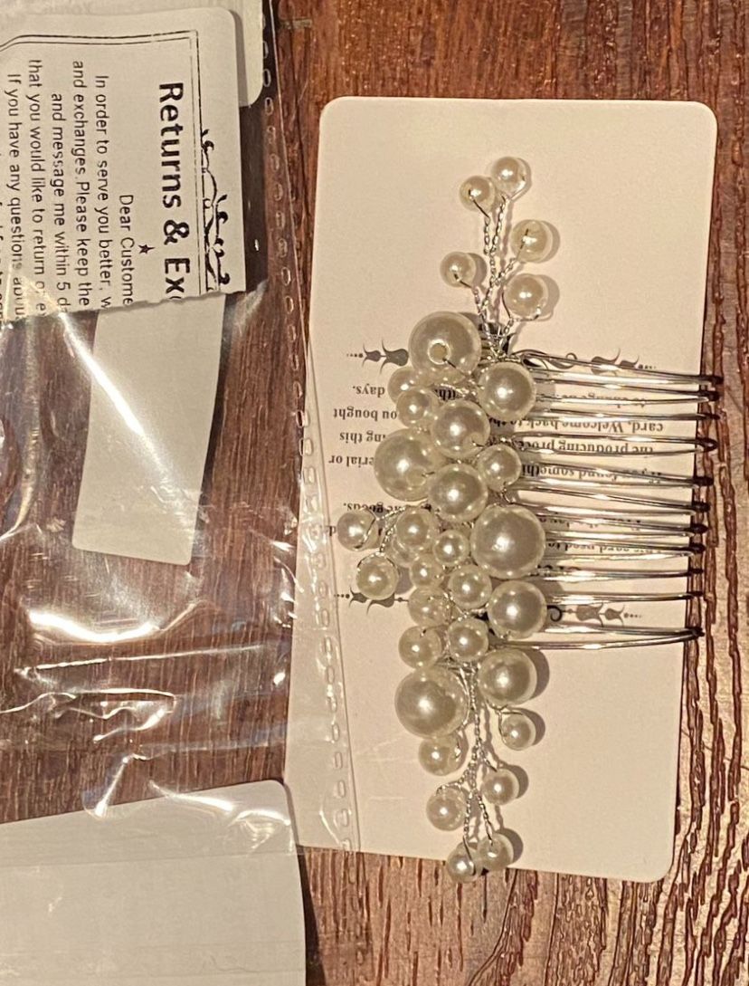 Pearl Beaded Hair Pin Wedding