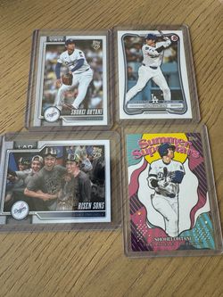 Shohei Ohtani Dodgers 4 card lot