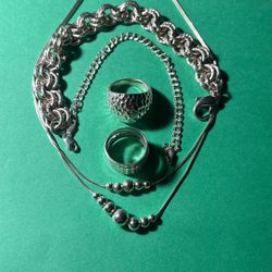 Sterling Silver Jewelry. 5 Pcs