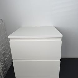 Ikea nightstand white