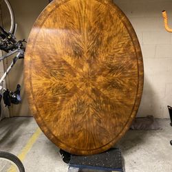 Burl Wood Dining Table From Masins 