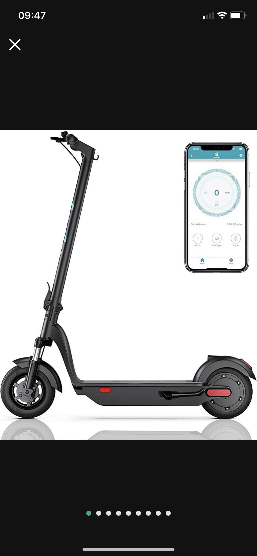 Foldable Electric Scooter for Kids, 3 Speeds and Adjustable Handlebar with Throttle