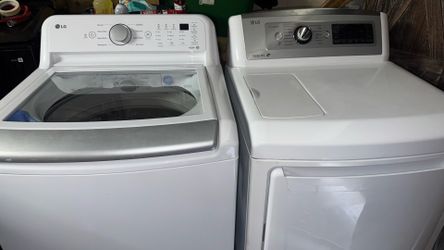 Washer and dryer LG top load
