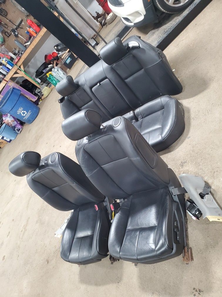 05 06 07 Cadillac 08 09 STS 10 11 Leather Seats SET Powered Front Rear Driver Passenger Seat