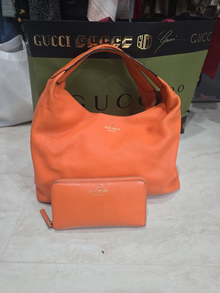 Orange Kate Spade ♠️ Handbags And Wallets 