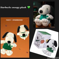 Starbucks  Snoopy plush new $50 firm