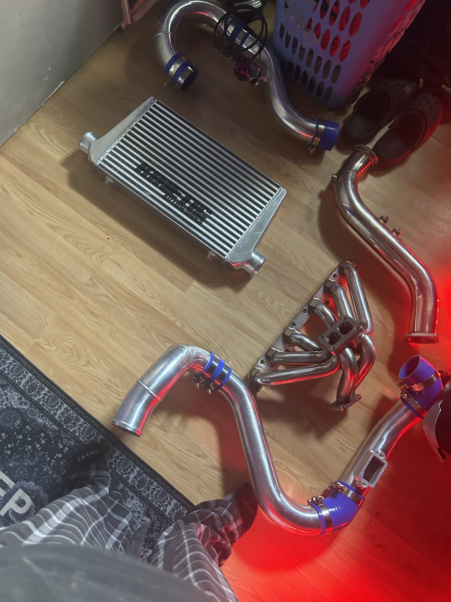 2jz vvit manifold , inner cooler, piping bundle.