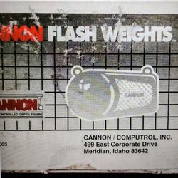 New Cannon 4 Pound Flash Weight Black - Trolling 