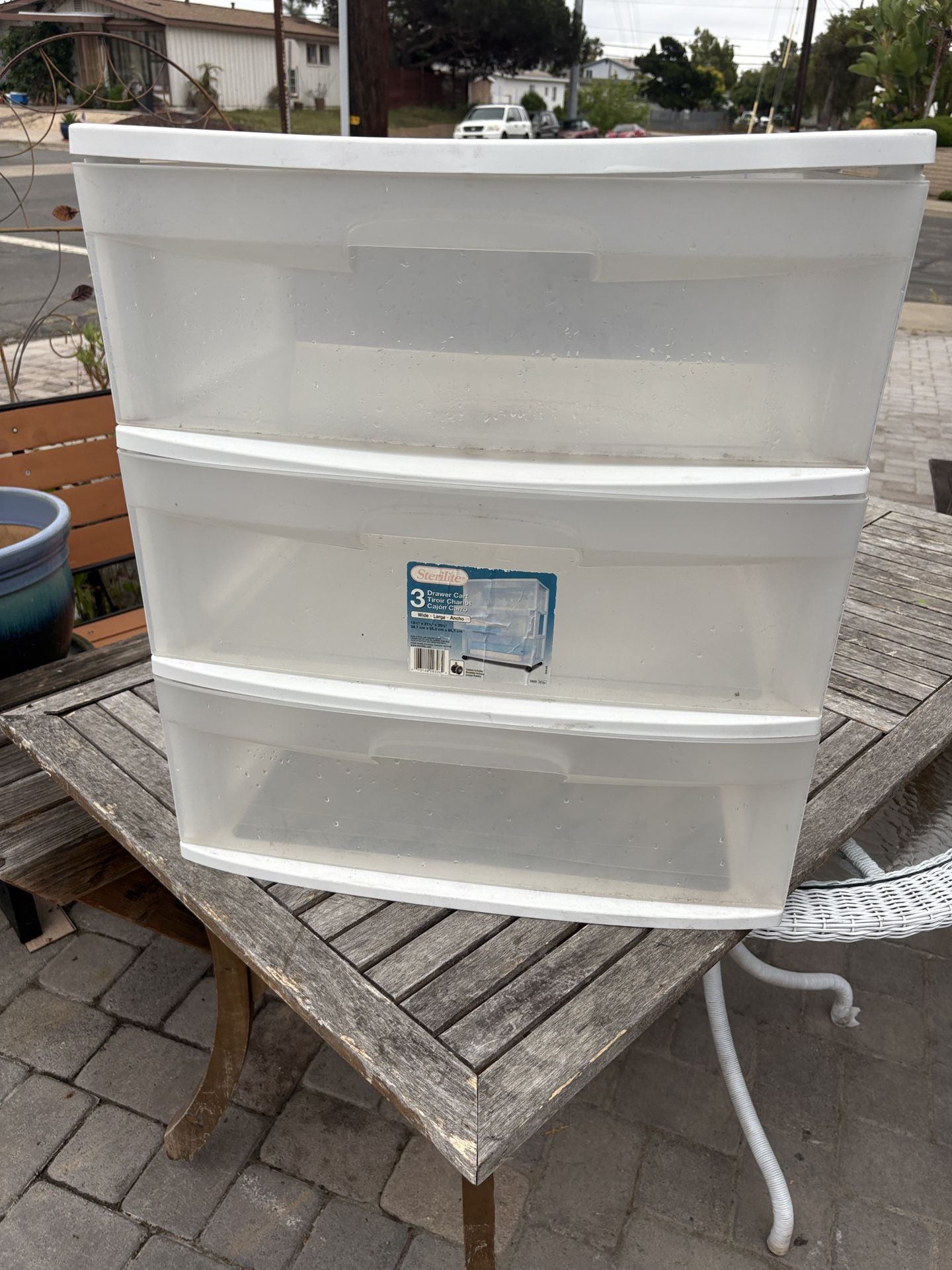 Plastic storage drawers, Claremont Mesa, eight dollars