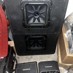 Kicker Subs with Rockford Fosgate Amplifiers 