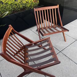 Locke Ohlsson  original Scissor Chairs   for  DUX Stamped And Tagged