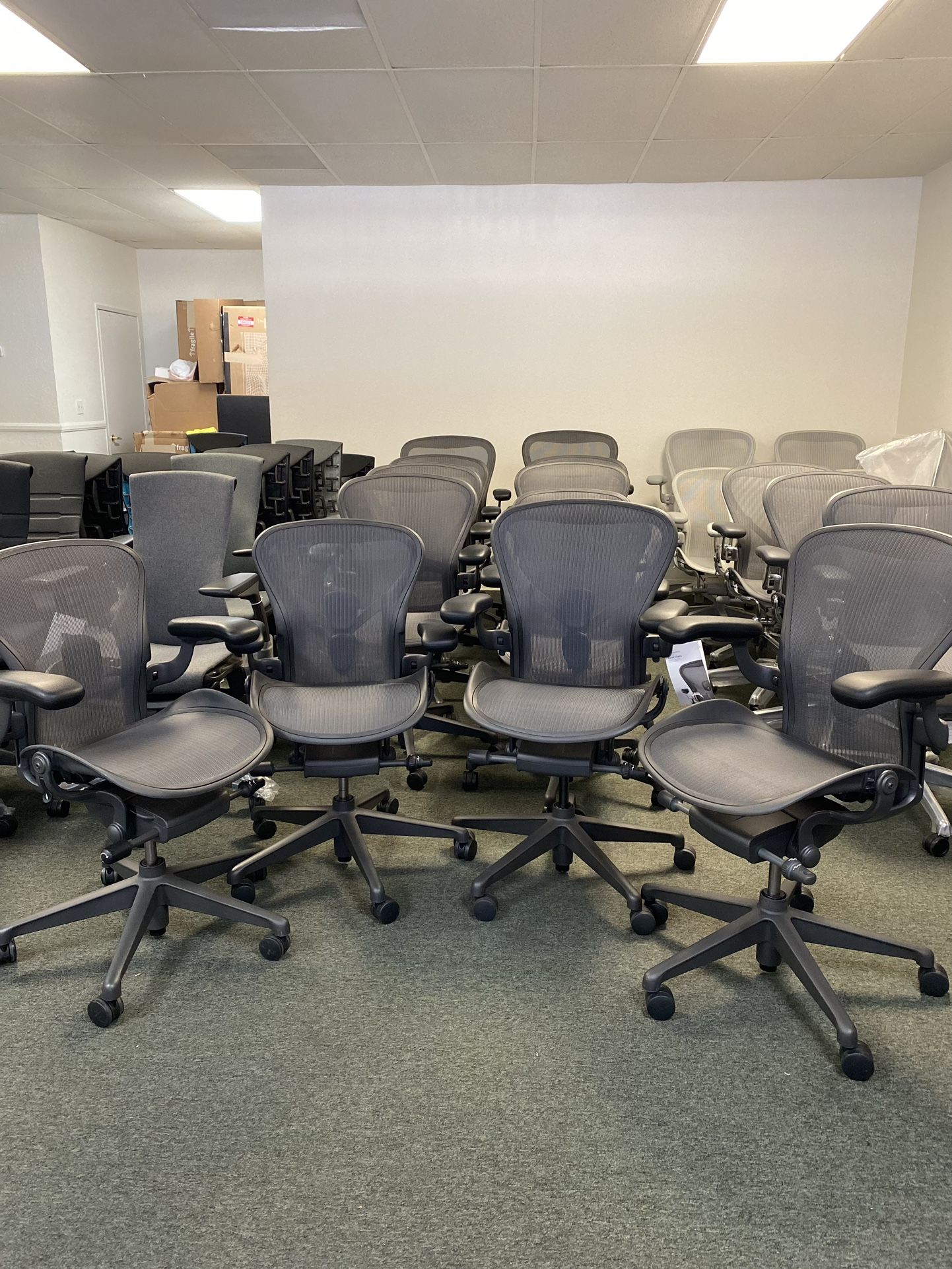 🔥🔥 NEW HERMAN MILLER REMASTERED AERON!!! FULLY LOADED!!! MANY AVAILABLE!!! 12 YEARS WARRANTY!!!🔥🔥
