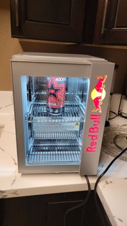 RARE. Red bull mini fridge