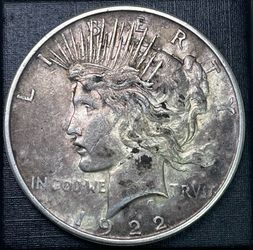 1 dollar Peace Dollar from 1922