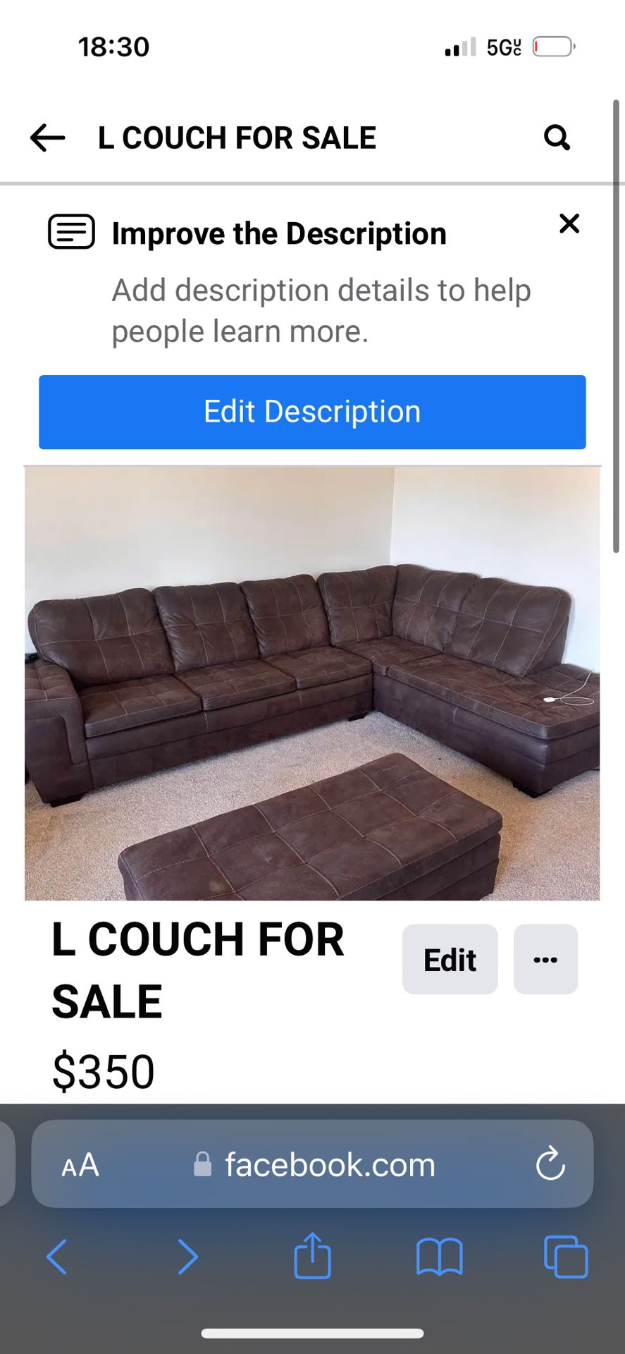L Couch 