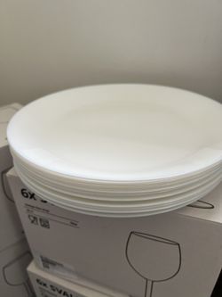 10 White Plates